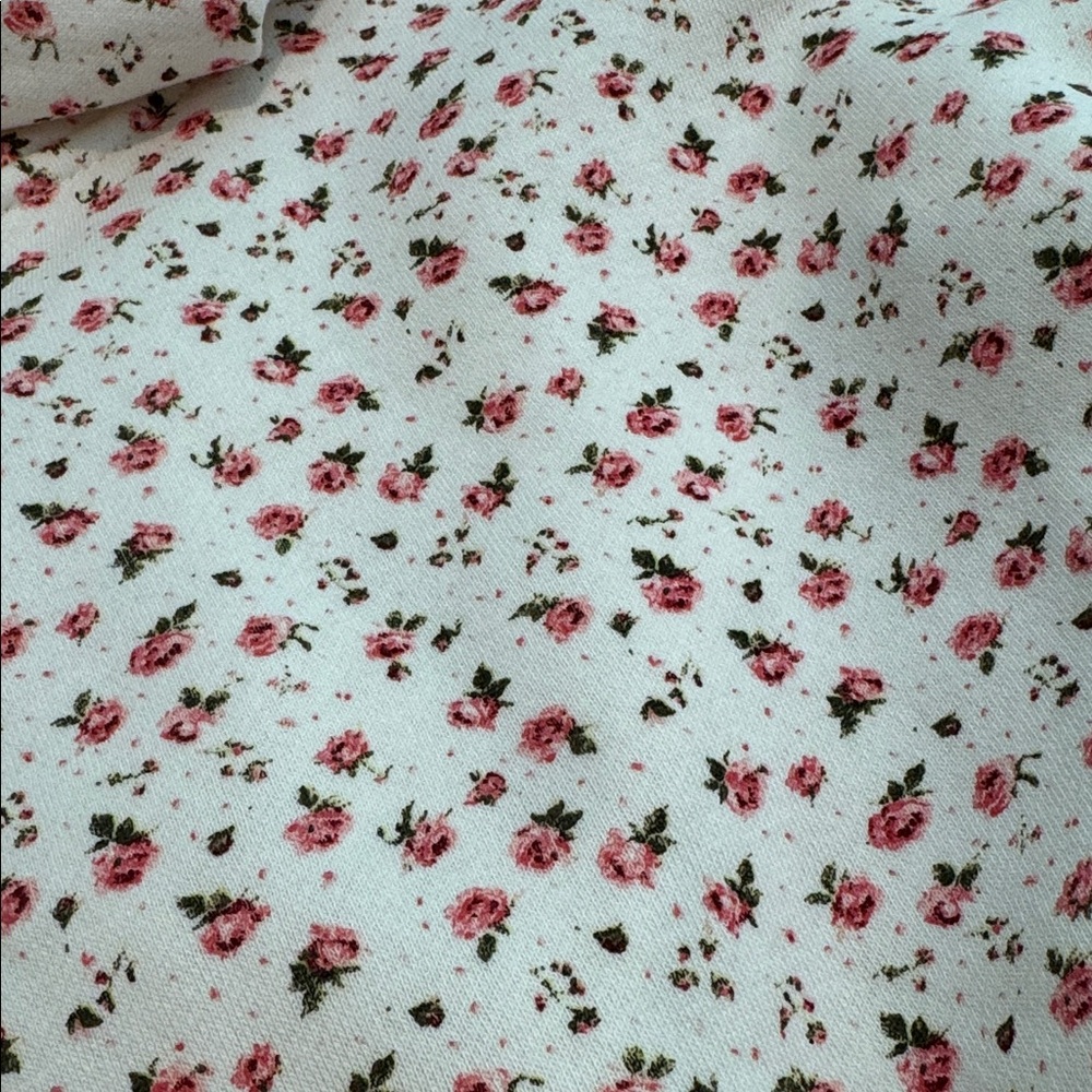 NWT Blogilates Marshmallow Full Zip Hooded Sweatshirt -Cream Floral-S - Picture 4 of 6